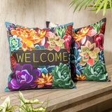 Summer Succulent 18" Interchangeable Pillow Cover