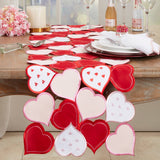 Romantic Hearts Cutout Table Runner