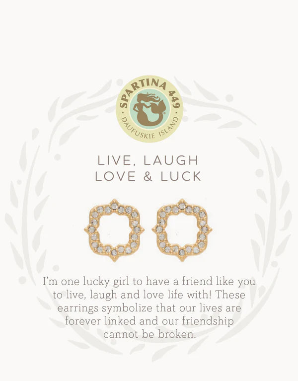 Sea La Vie Stud Earrings Luck/Quartrefoil