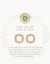 Sea La Vie Stud Earrings Luck/Quartrefoil