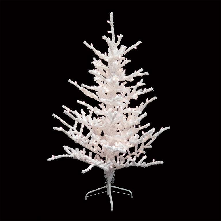 6' Flocked Twig Prelt Tree