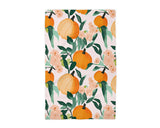 Pumpkin Fall Pink Floral Tea Towel