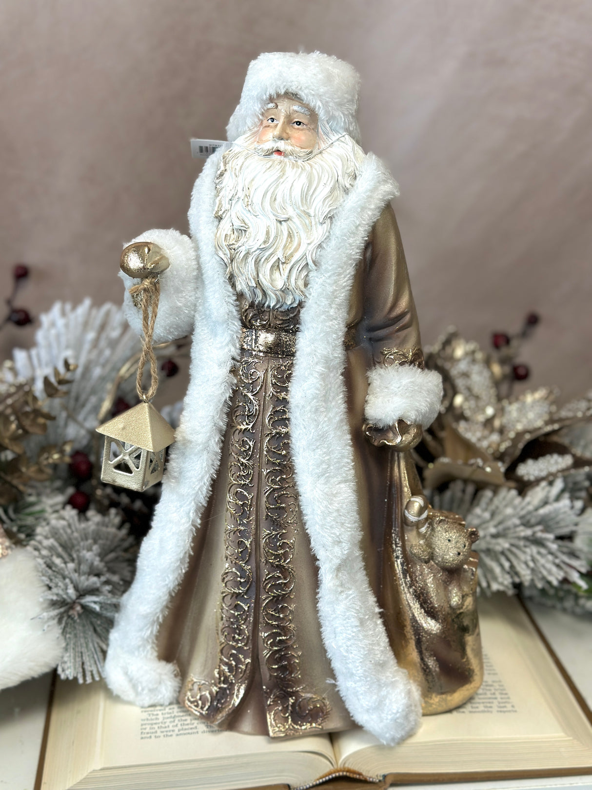 Guilded Resin Santa