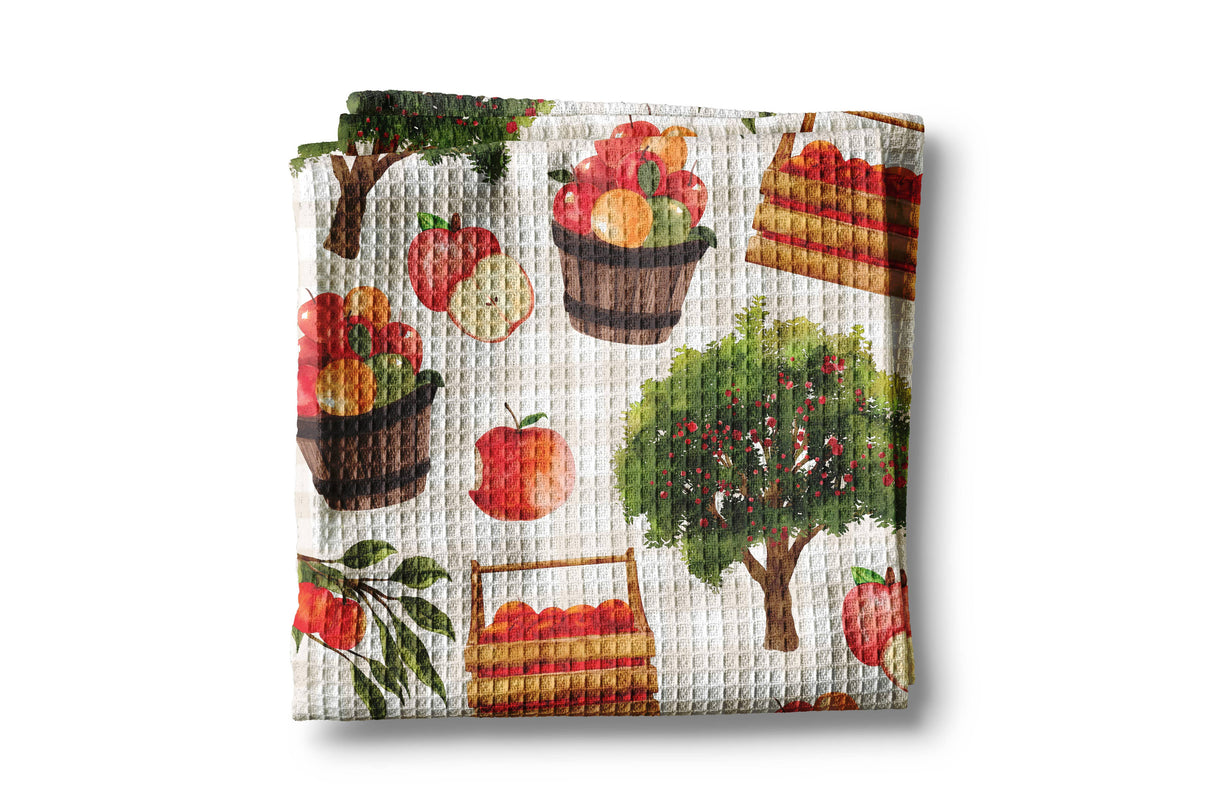 Apple Picking Farm Kitchen Tea Towel