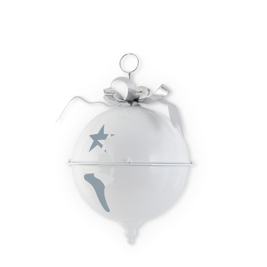 24" White Metal Jumbo Jingle Bell