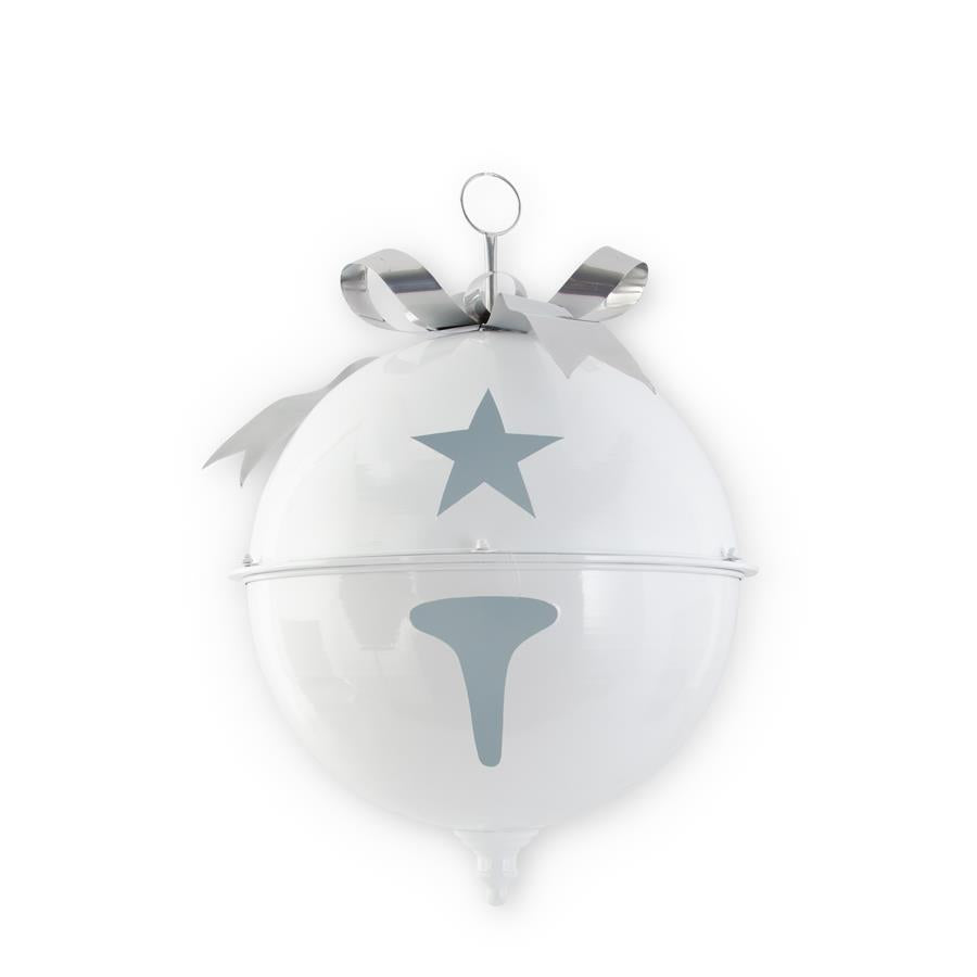 32" White Metal Jumbo Jingle Bell