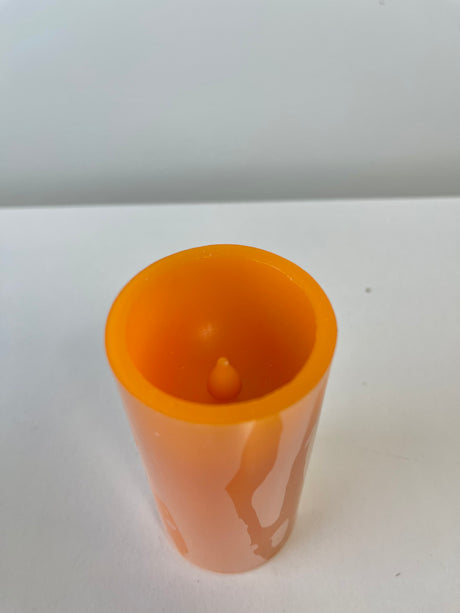 Large Orange Votive LED