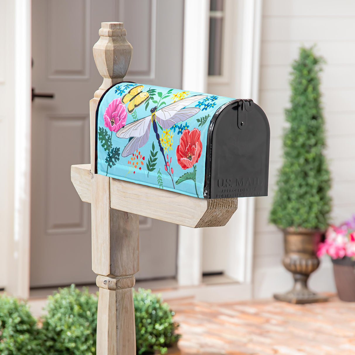 Greenhouse Garden Welcome Friends Mailbox Cover