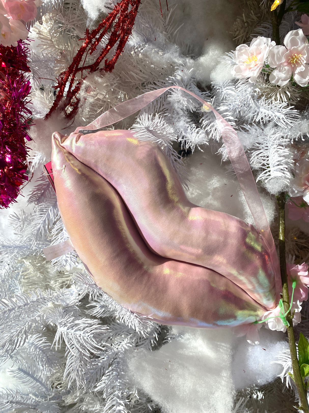 Pink Lips Ornament