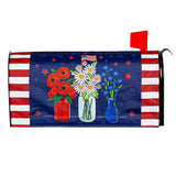 Patriotic Floral Mailbox Cover