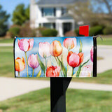 Tulip Fields Mailbox Cover