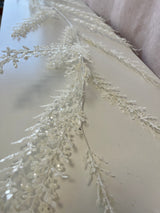 White Sequin Artemesia Garland