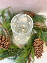 Silver Tree Lighted Pillar