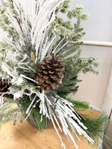 27" Winter Greens Porch Pot