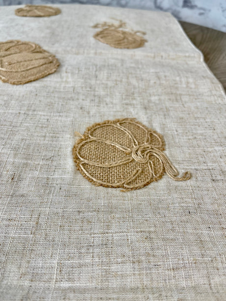 Natural Pumpkins Table Runner