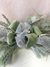 28" Frosty Greens Swag