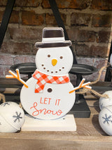 Standing Wood Snowman Sign- 2 Styles