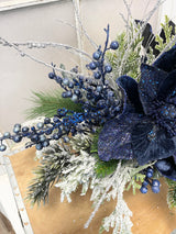 23" Blue Velvet Centerpiece Vers. 2