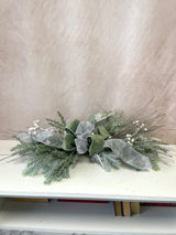 28" Frosty Greens Swag