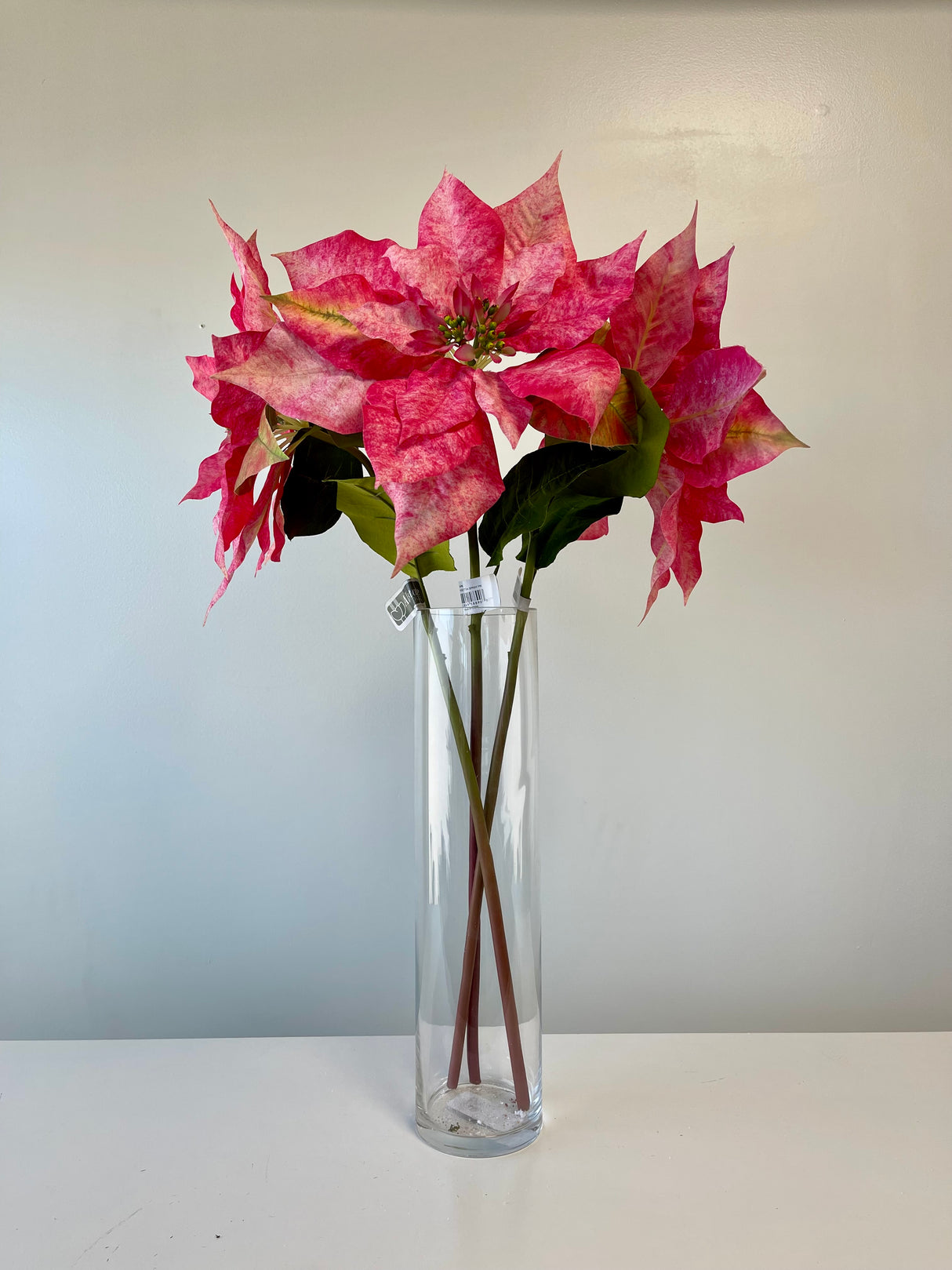 Prettiy In Pink Poinsettia Spray