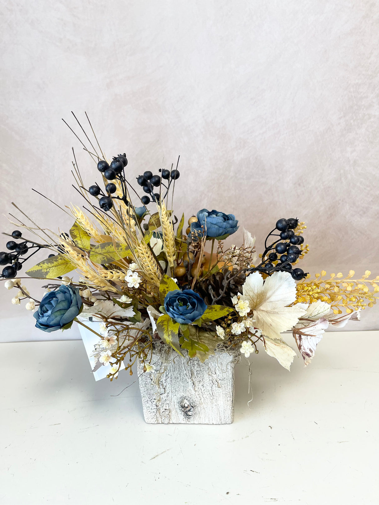 21" Blue October Centerpiece