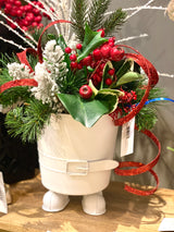 21" Holly Jolly Santa Santa Centerpiece