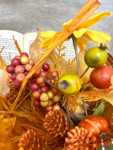 18" Golden Autumn Swag