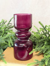 8" Rich Red Candleholder