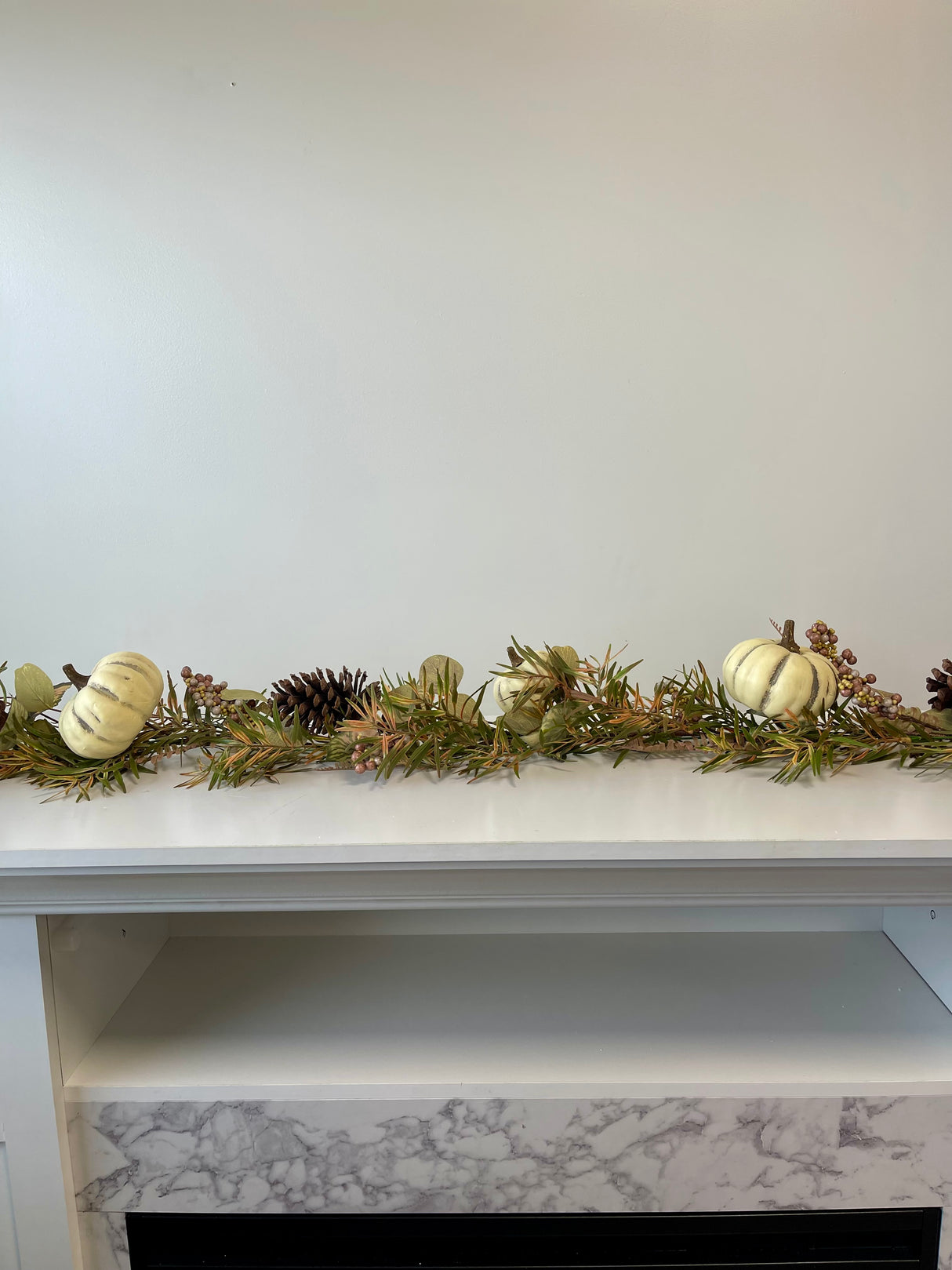 5' Fall Harvest Garland W/Pumpkins