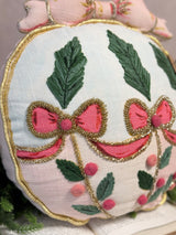 Velvet Ornament Embroidery Pillow