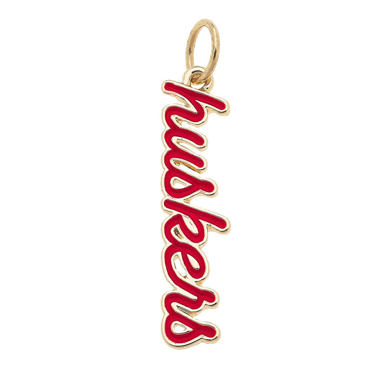 Nebraska Cornhuskers Enamel Script Charm