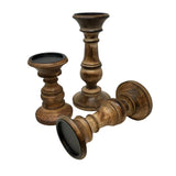 Dodge House Wood Candleholder -3 Sizes