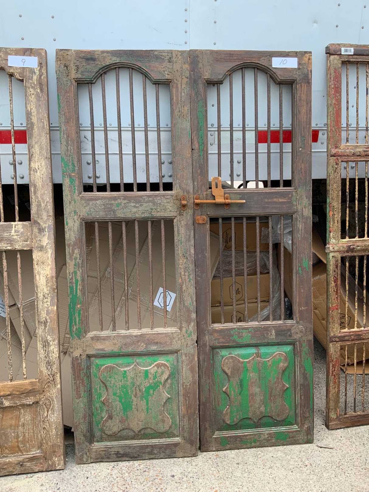 Vintage Iron Bar Door Panels