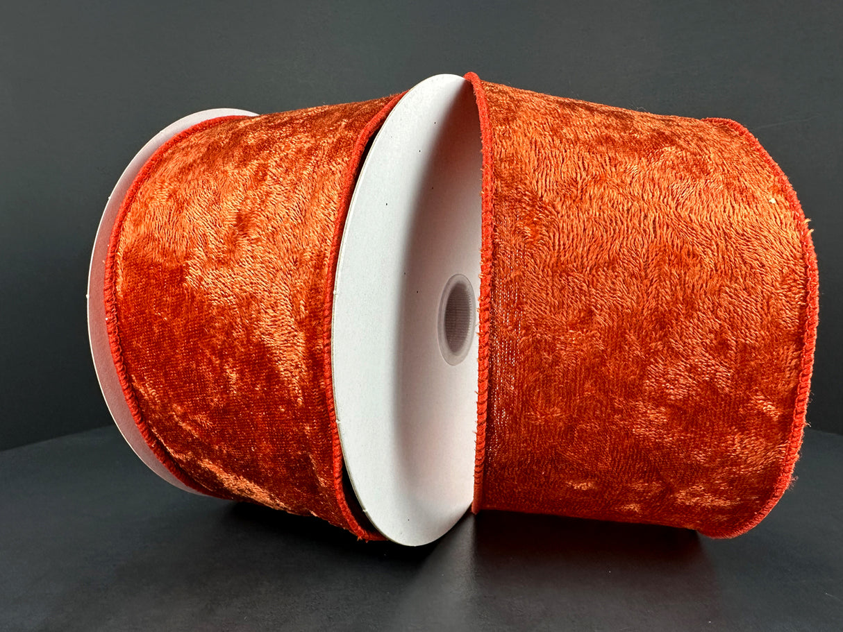 Orange Lush Velvet Ribbon Bolt