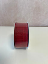 Burgundy Linen Ribbon Bolt