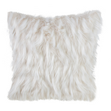 Ivory Faux Fur Pillow