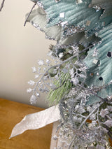 27" Frosty Lantern Swag