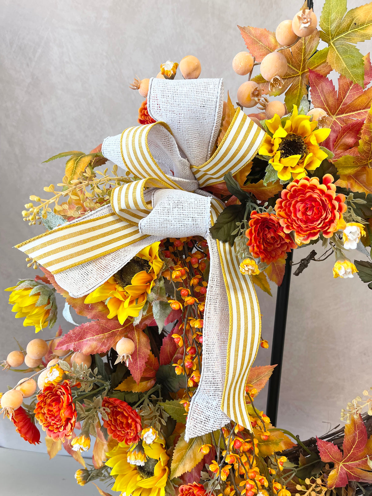 28" Pumpkin Spice Wreath