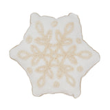 Crystal Frost Snowflake Poly Filled Throw Pillow