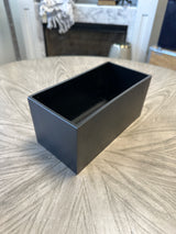 7.5" Black Plastic Planter