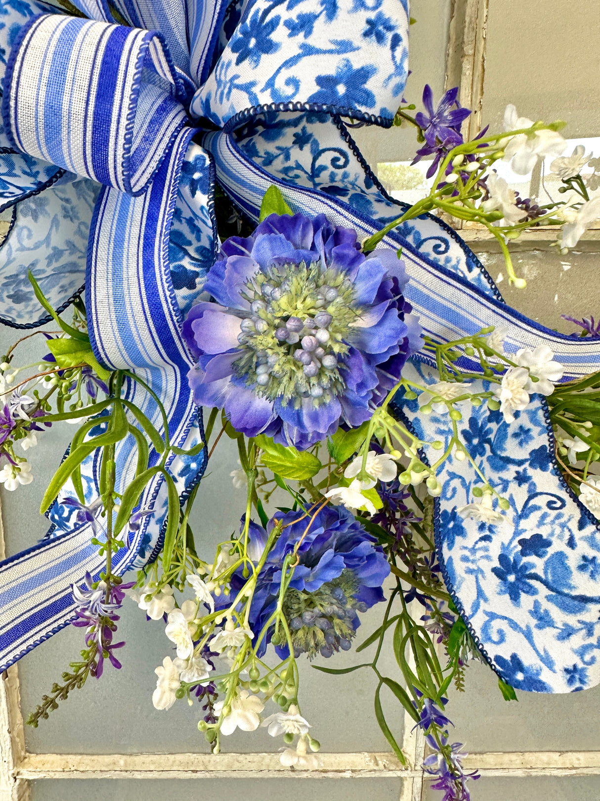 29" Scabiosa Bloom Wreath