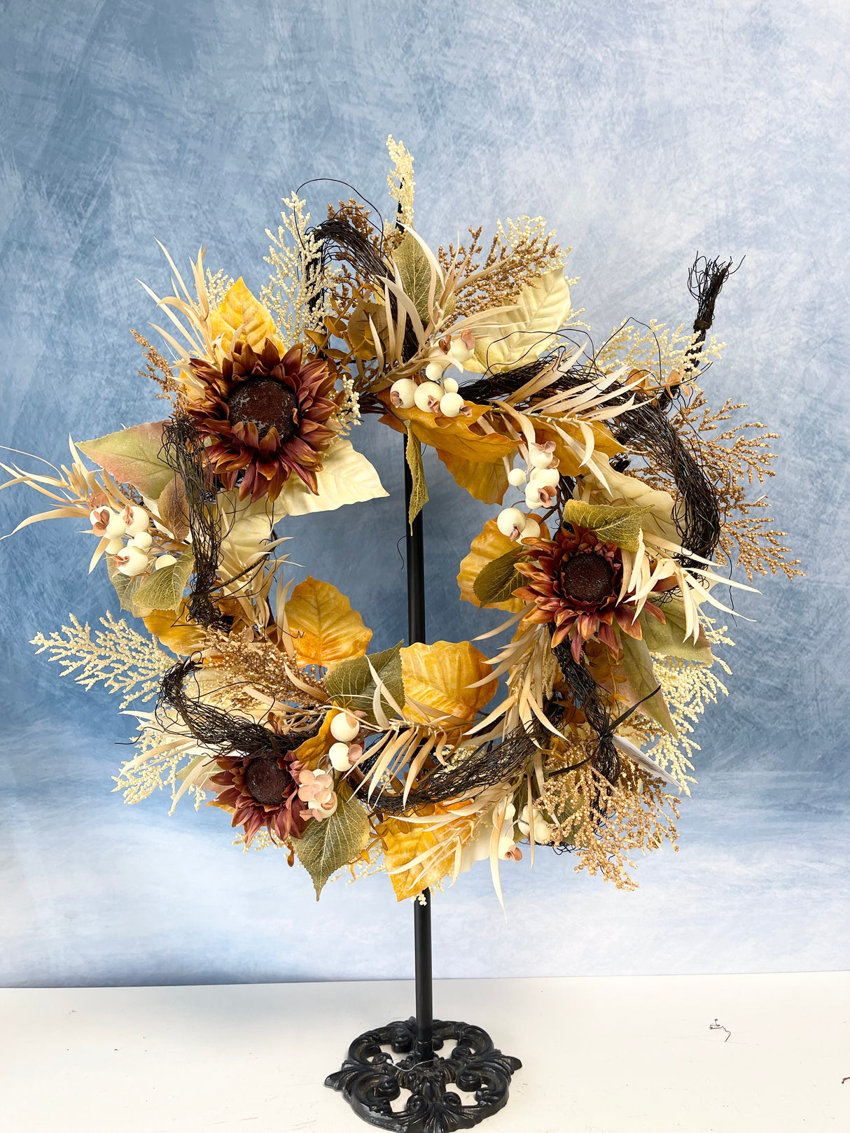 24" Autumn Sunrise Wreath Version 2