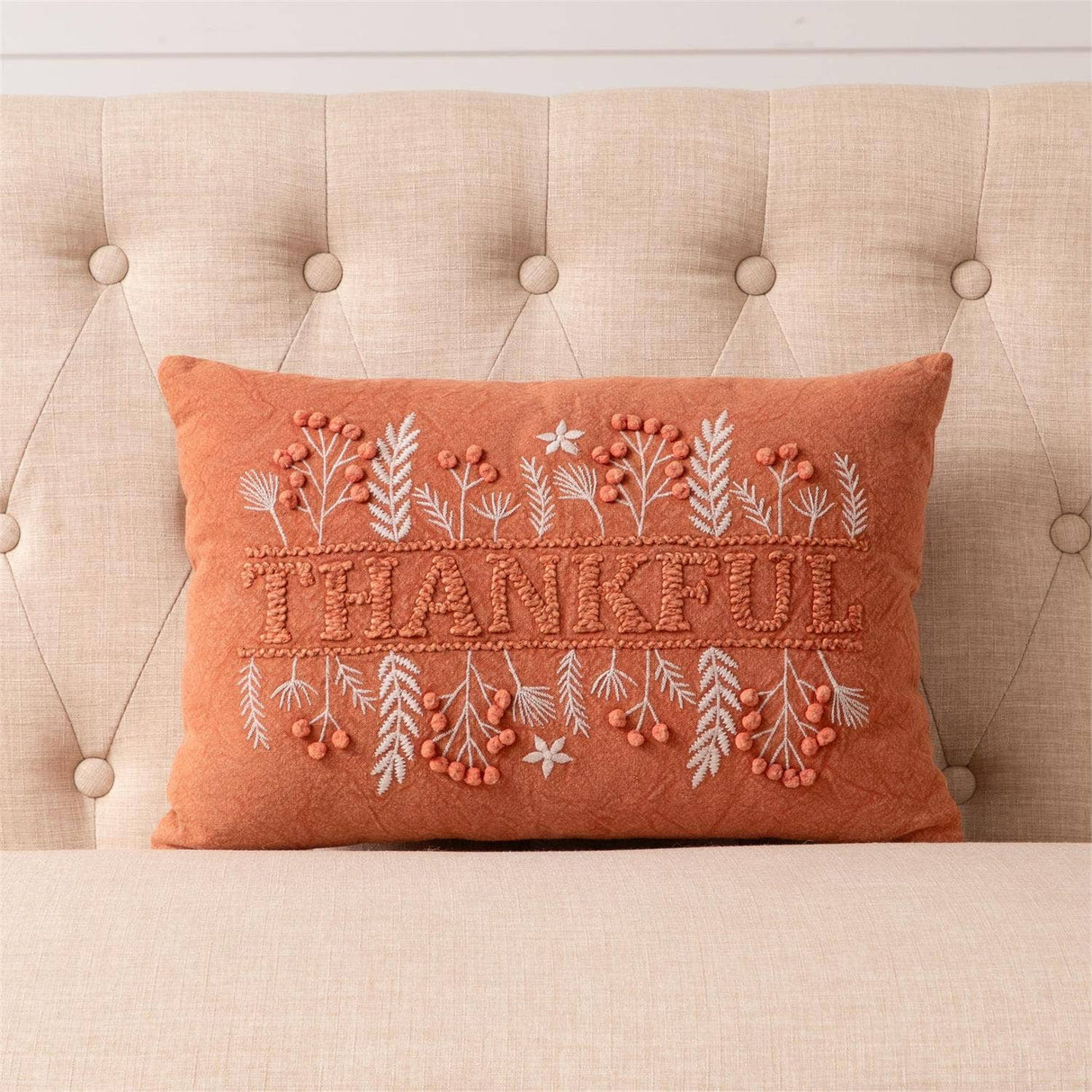 Fall Thankful Lumbar Pillow