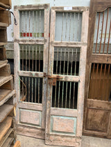 Vintage Iron Bar Door Panels