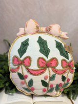 Velvet Ornament Embroidery Pillow