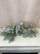 28" Frosty Greens Swag