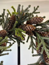 20" Frost Pinecone Wreath