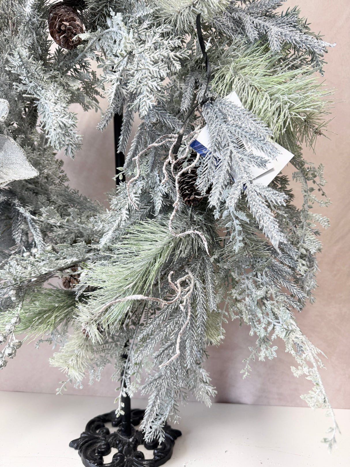 27" Frozen In Time Wreath