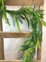 6' Real Touch Mixed Cedar Pine Garland