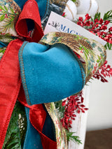 25" Christmas Glimmer Vertical Swag